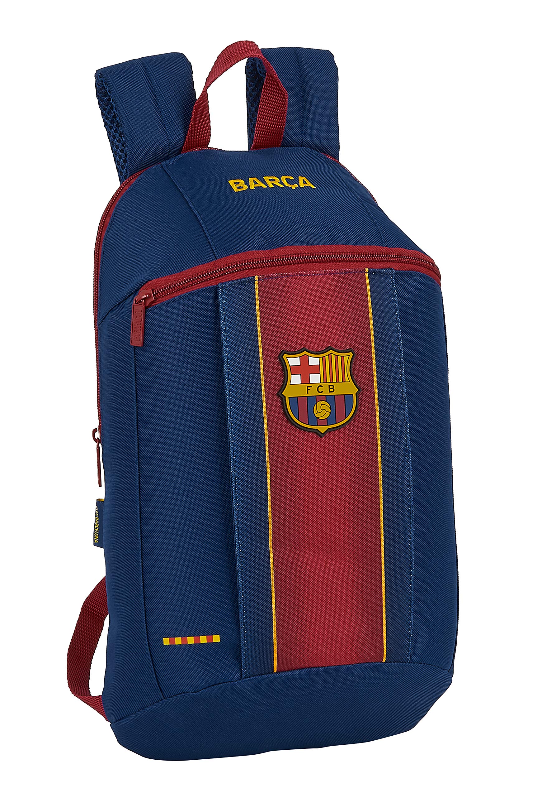 safta FC Barcelona Mini Everyday Backpack 20/21 220 x 100 x 390 mm, Navy/Garnet Red, M Mini Backpack