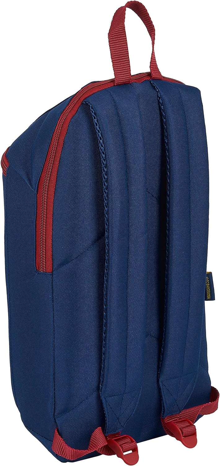 safta FC Barcelona Mini Everyday Backpack 20/21 220 x 100 x 390 mm, Navy/Garnet Red, M Mini Backpack