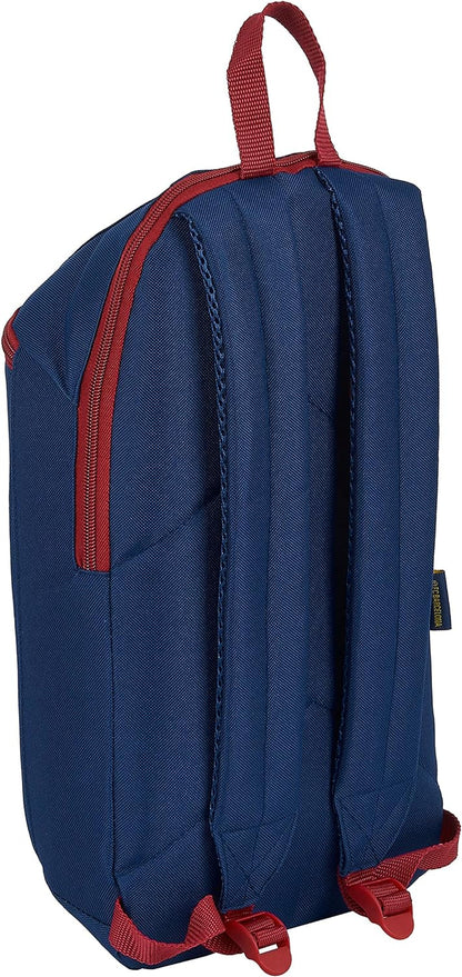 safta FC Barcelona Mini Everyday Backpack 20/21 220 x 100 x 390 mm, Navy/Garnet Red, M Mini Backpack