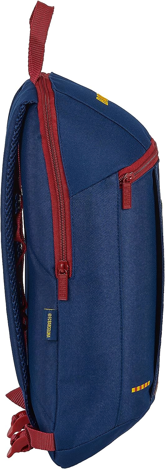 safta FC Barcelona Mini Everyday Backpack 20/21 220 x 100 x 390 mm, Navy/Garnet Red, M Mini Backpack