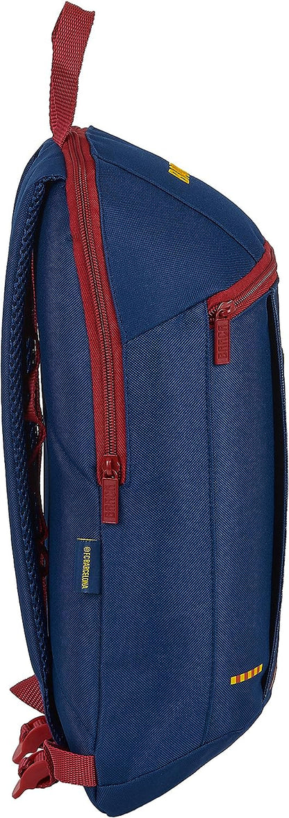 safta FC Barcelona Mini Everyday Backpack 20/21 220 x 100 x 390 mm, Navy/Garnet Red, M Mini Backpack