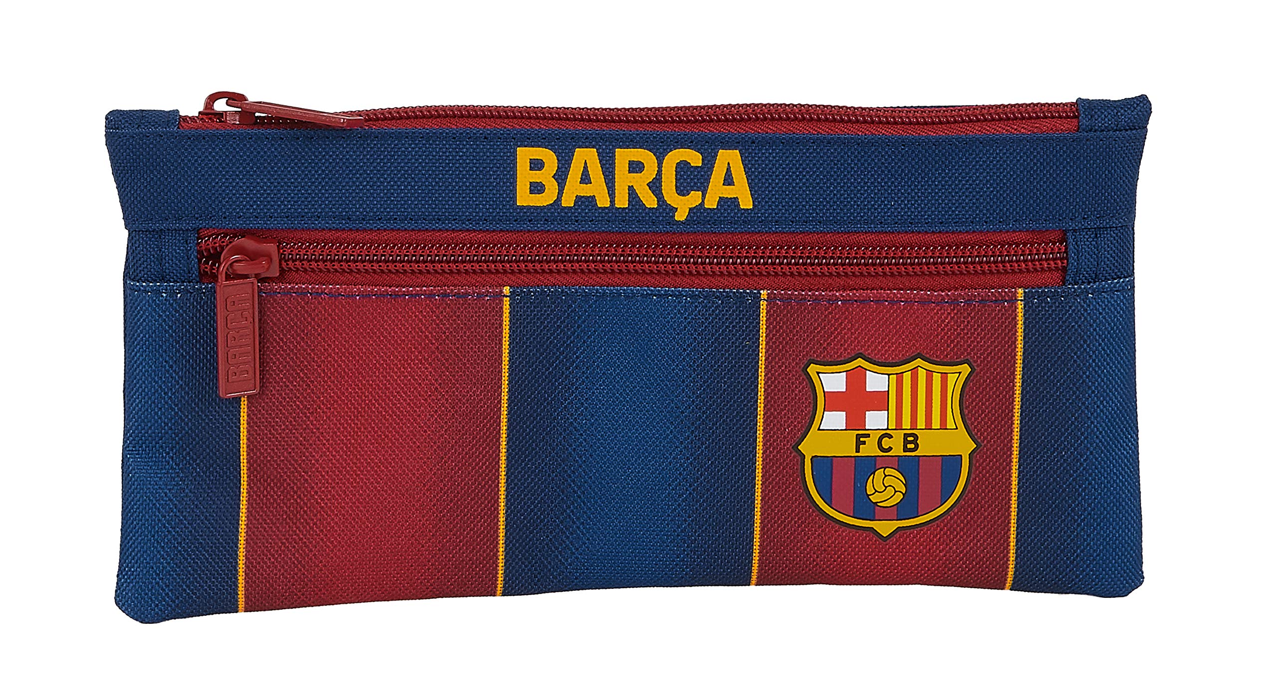 FC Double Zip Carrier Barcelona, 230 x 110 mm
