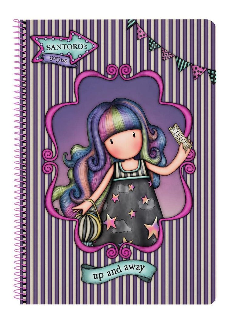 Safta -Notebook Folio 80 H. Gorjuss Fairground Up and Away 21,5X31X1Cm, Multicolor (522219066)