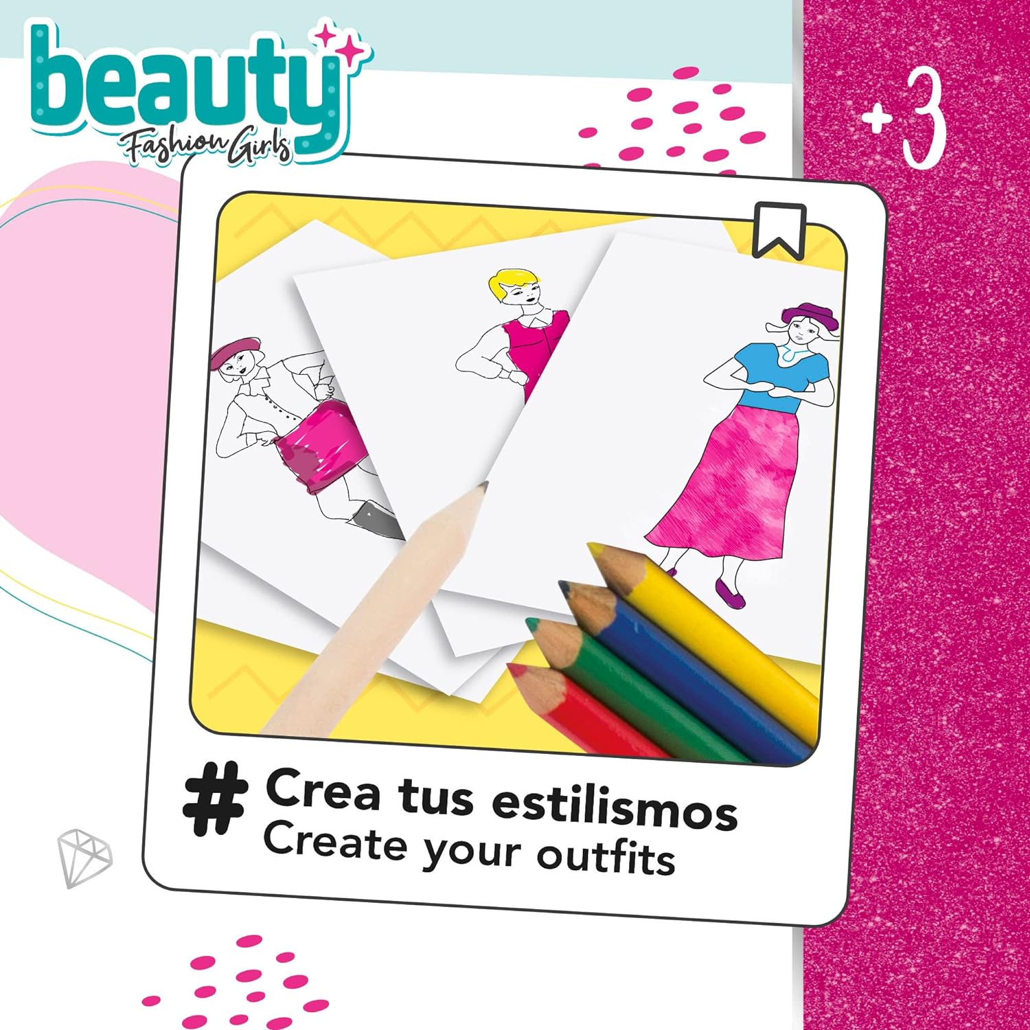 COLORBABY 46891 Fashion Design Studio. Create Your Styles. with More Than 170 conbinations, Multicoloured