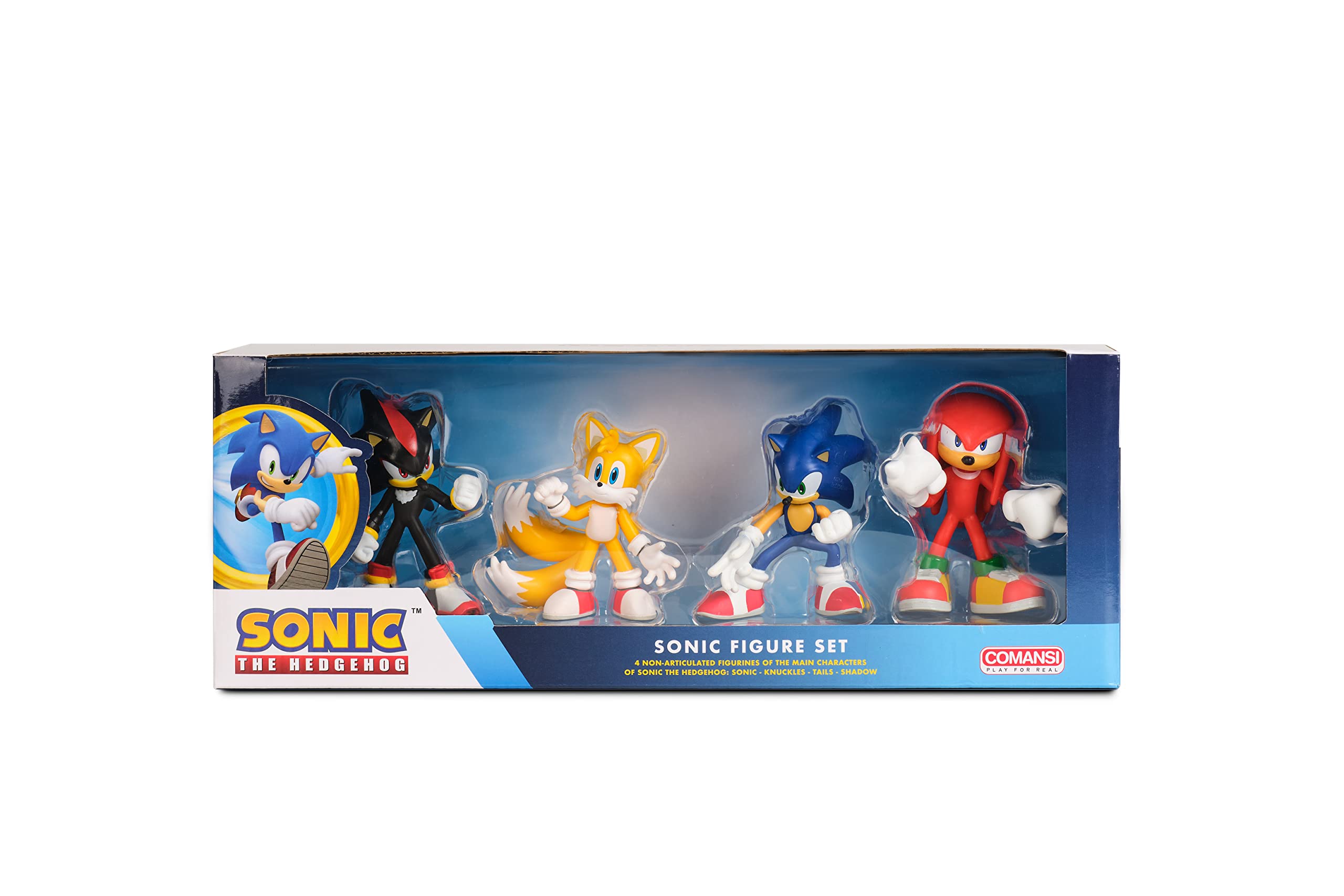 Comansi Sonic Colection Set (4 Figurines: Sonic, Shadow, Knuckles, Tails) Age 3+