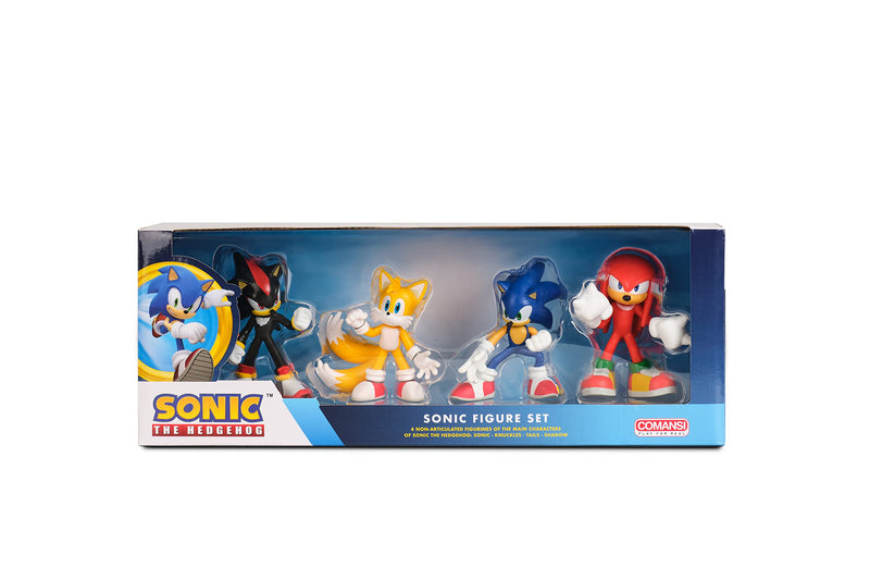 Comansi Sonic Colection Set (4 Figurines: Sonic, Shadow, Knuckles, Tails) Age 3+