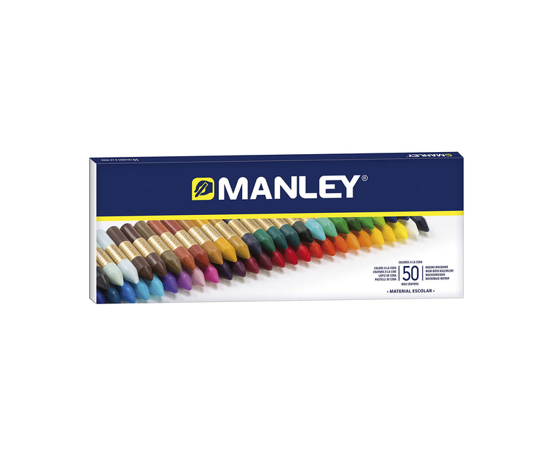 Manley 150 MNC00088 - Pencil Box with 50 Crayons