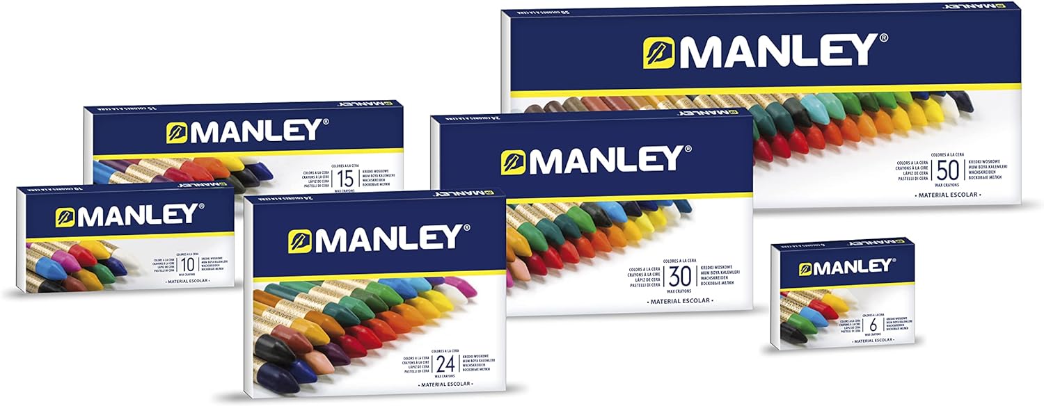 Manley 150 MNC00088 - Pencil Box with 50 Crayons