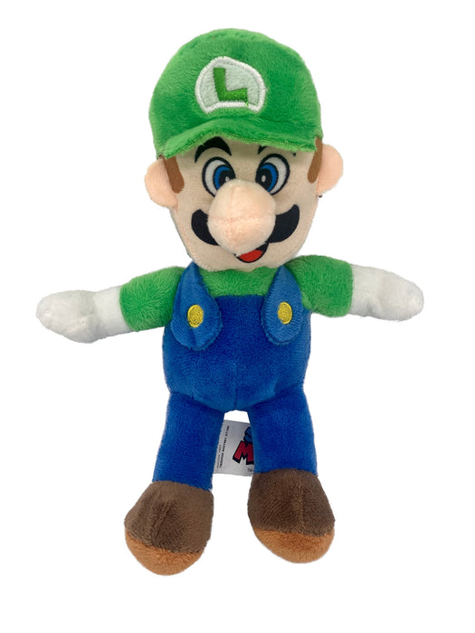 Whitehouse Super Mario and Friends Plush 6 Different Figures, 20 cm, Plush Toy Mario, Luigi, Kong, Toad, Yoshi, Princess Peach, Cuddly Toy, Soft Toy (Luigi