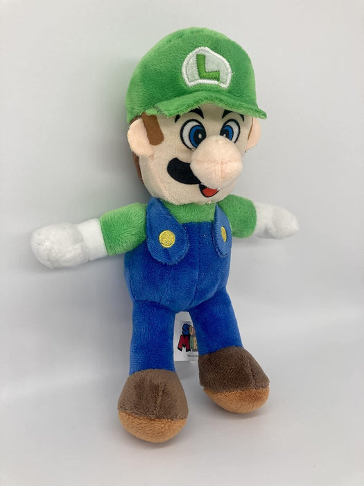 Whitehouse Super Mario and Friends Plush 6 Different Figures, 20 cm, Plush Toy Mario, Luigi, Kong, Toad, Yoshi, Princess Peach, Cuddly Toy, Soft Toy (Luigi