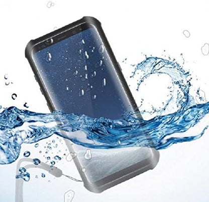 KSIX smart your tech Waterproof Case for Galaxy S8, Semi-Rigid, Waterproof Case, Black