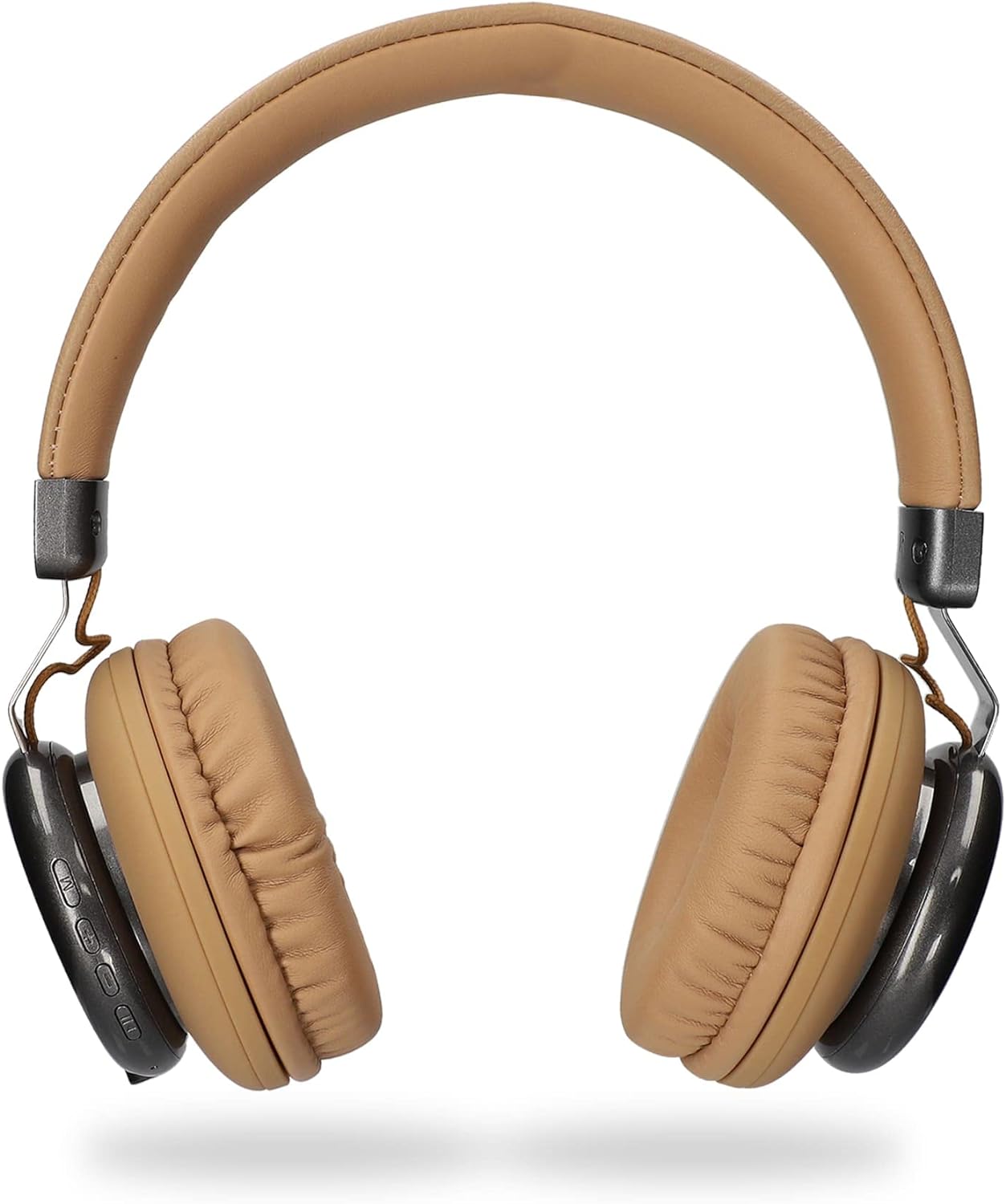 KSIX Wireless Headphones Retro 2, FM Radio, SD Card, Bluetooth 5.0, Up to 10 Hours Runtime, Brown