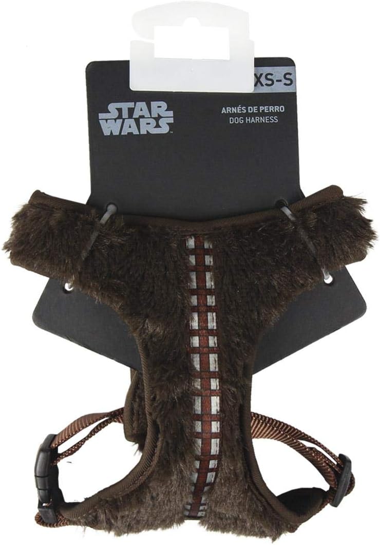 CERDÁ LIFE'S LITTLE MOMENTS - For Fan Pets | Chewbacca S-M Dog Harness - Official Disney Star Wars® Licensed