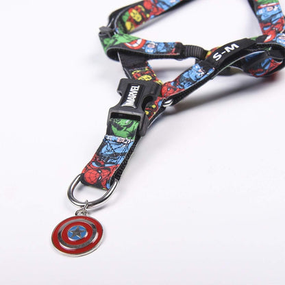 Cerdá Life'S Little Moments Marvel Dog harness medium dog with personalised dog tag - medium dog harness no pull - Official Disney Marvel® Licensed S-M
