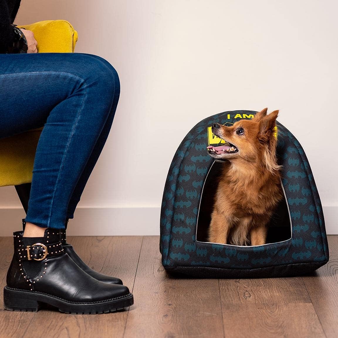 CERDÁ LIFE'S LITTLE MOMENTS - for Fan Pets | Batman Cats and Dog Bed Small Dogs - Official DC Comics Licence, Multicoloured, Single Size Einzelgröße Cave