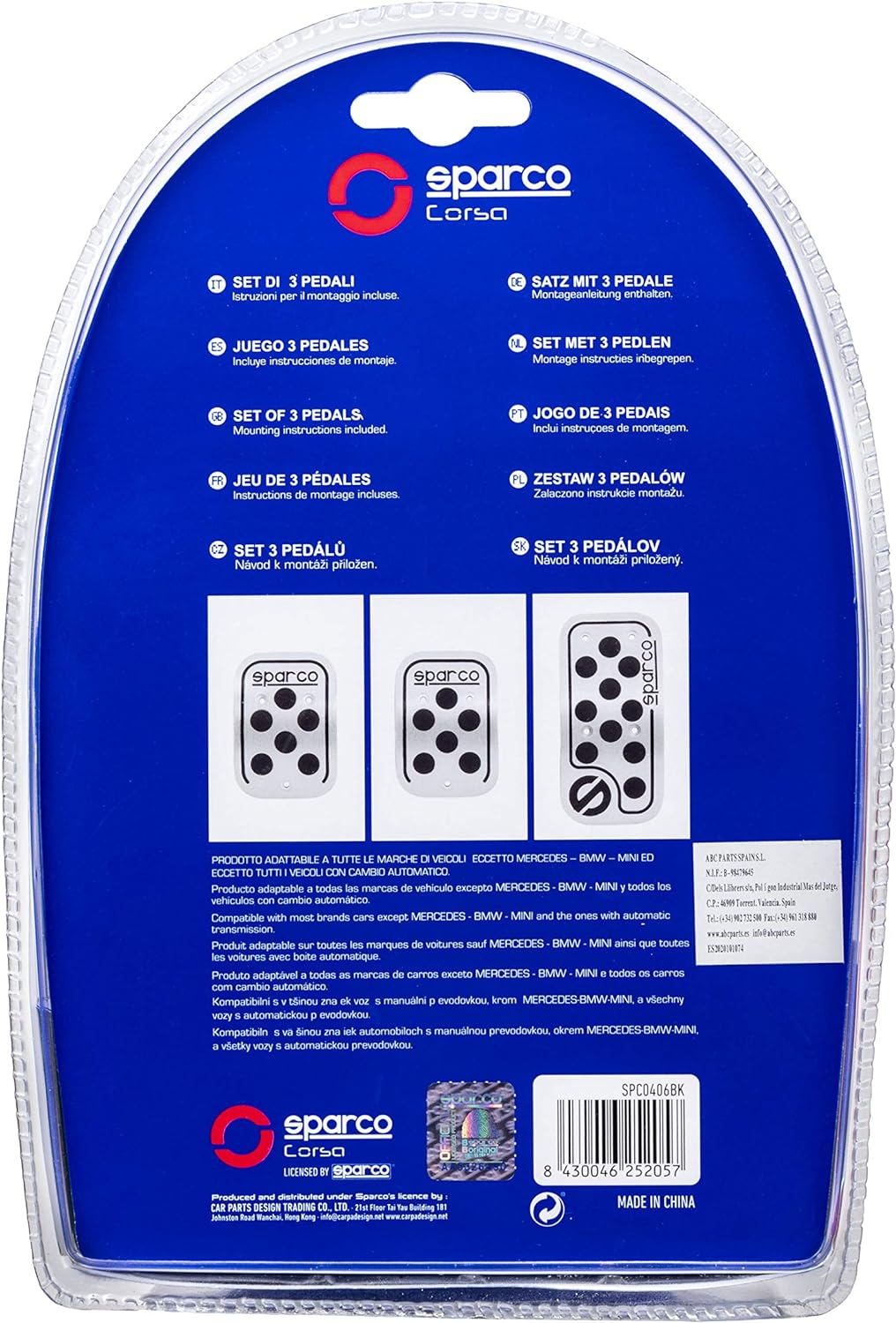 Pedals Racing (3 Pcs)
