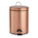 Pedal Bin Metal Copper Plastic 5 L (20,5 X 27,5 X 26,5 Cm)