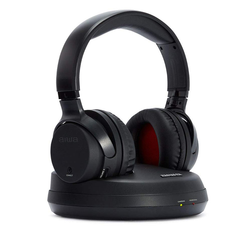 Aiwa - WHF-880: Cuffie wireless RF con PLL, con archetto, per TV