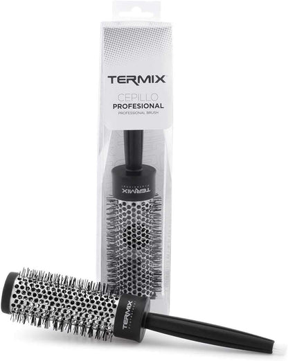 Termix Profesional Hairbrush Ø 23 mm- Aluminum Thermal Hairbrush with Nylon bristles, Ideal for All Types of Hairstyles, 2525157 23/37 mm