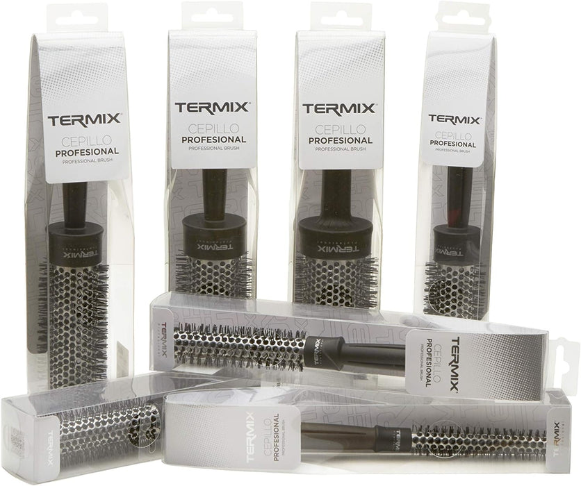 Termix Profesional Hairbrush Ø 23 mm- Aluminum Thermal Hairbrush with Nylon bristles, Ideal for All Types of Hairstyles, 2525157 23/37 mm