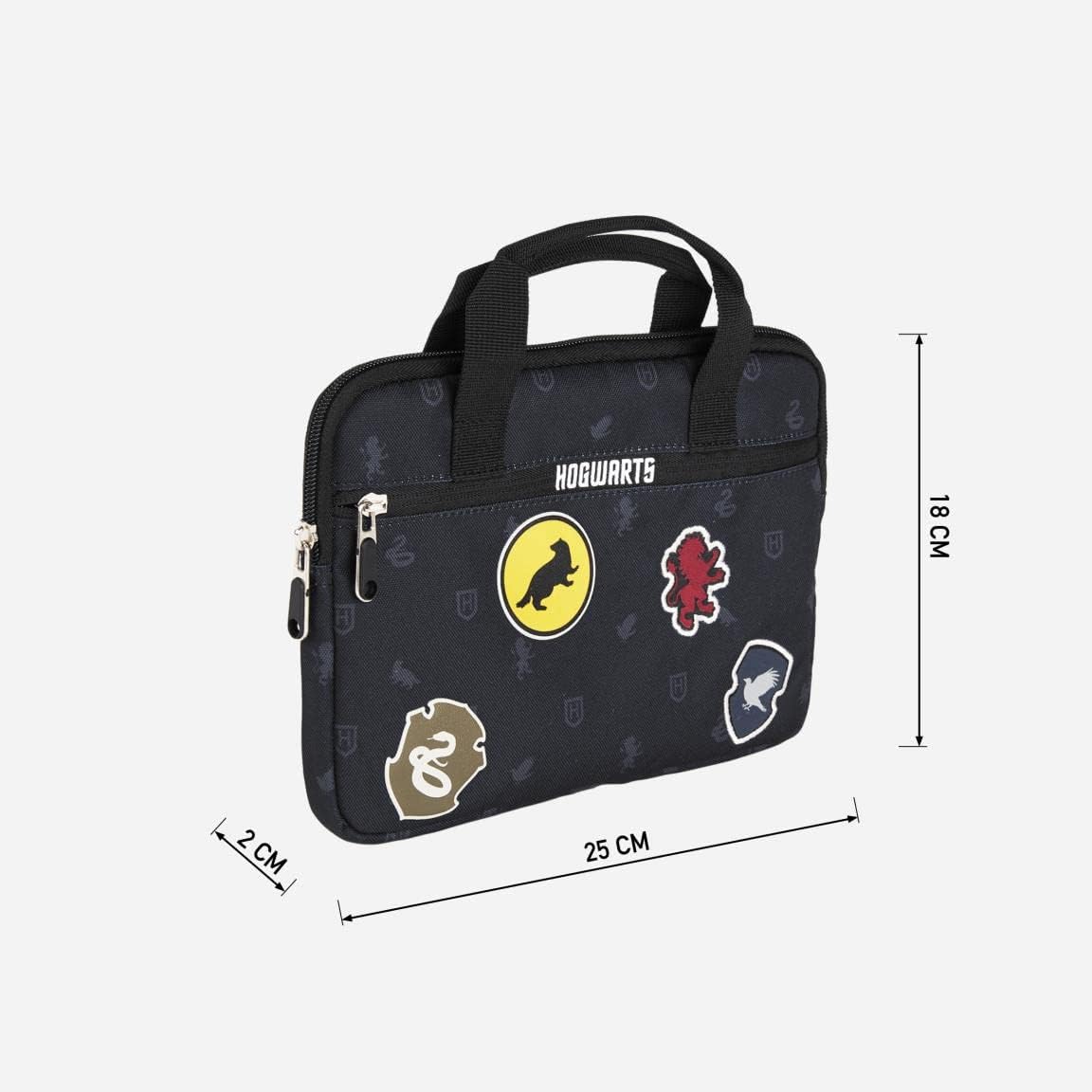 CERDÁ LIFE'S LITTLE MOMENTS - Fundas para Tablets Infantiles de Harry Potter Con Bolsillo Superior y Lateral, Asa de Mano/Colección escolar estampada - Licencia Oficial Warner Bros, Azul, Estándar