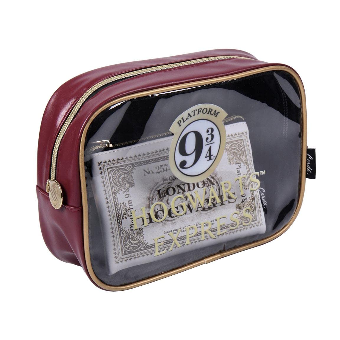 Harry Potter toilettas 2 stuks, Kleur: zwart/bruin, único, casual