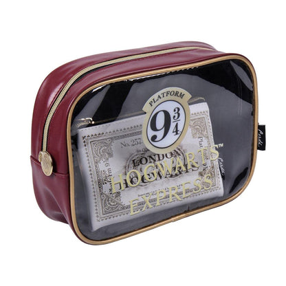 Harry Potter toilettas 2 stuks, Kleur: zwart/bruin, único, casual
