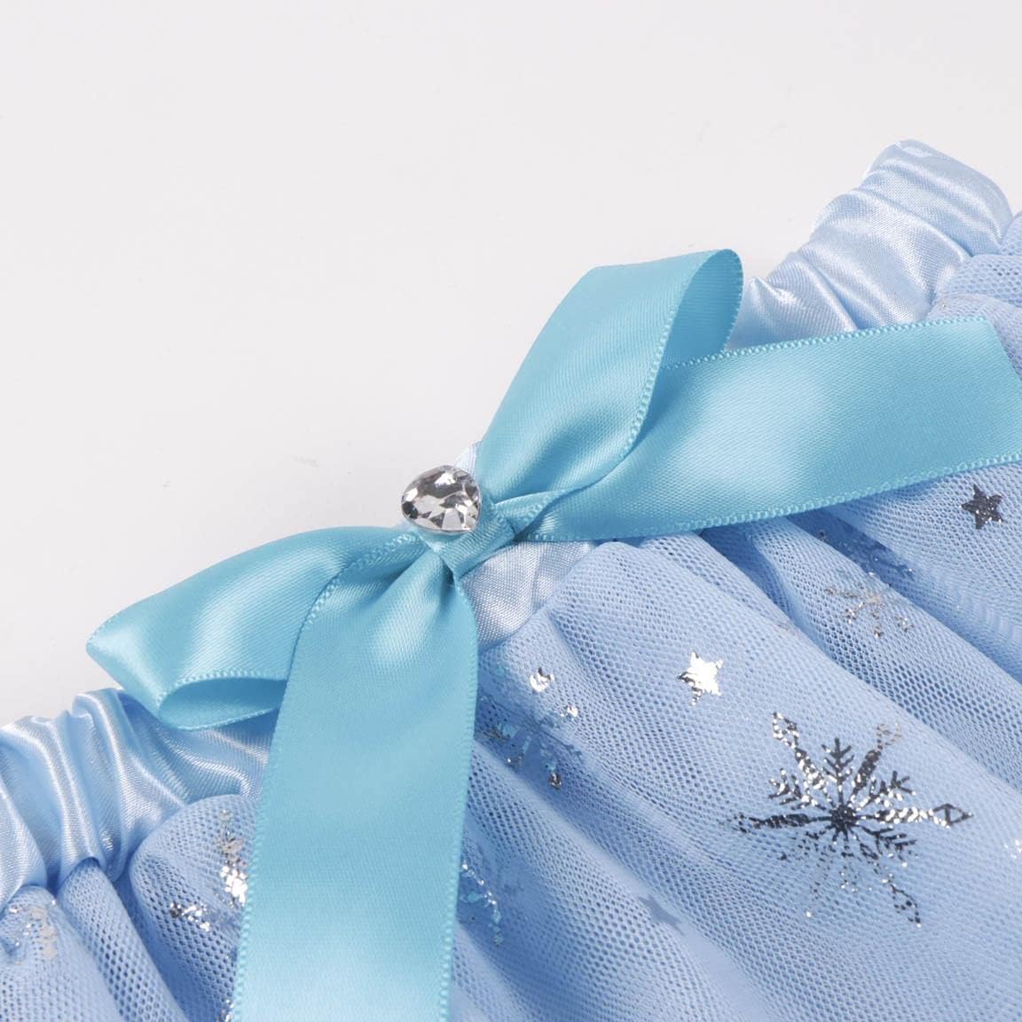 Frozen Children's Beauty Set – Blue – Complete Set – Includes Tutu and Elsa Headband with Snow Crown Style – Original Product Designed in Spain