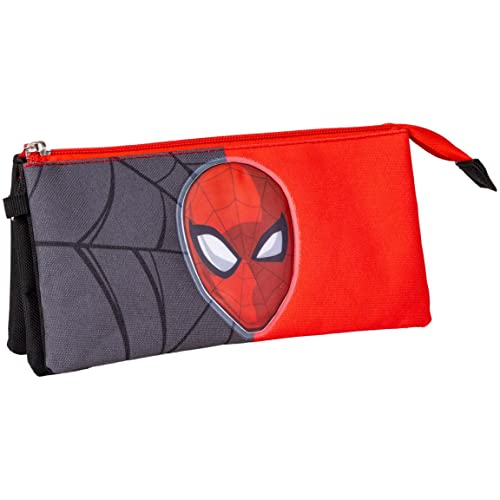 Triple Carry-All Spider-Man Red Black 22,5 X 2 X 11,5 Cm
