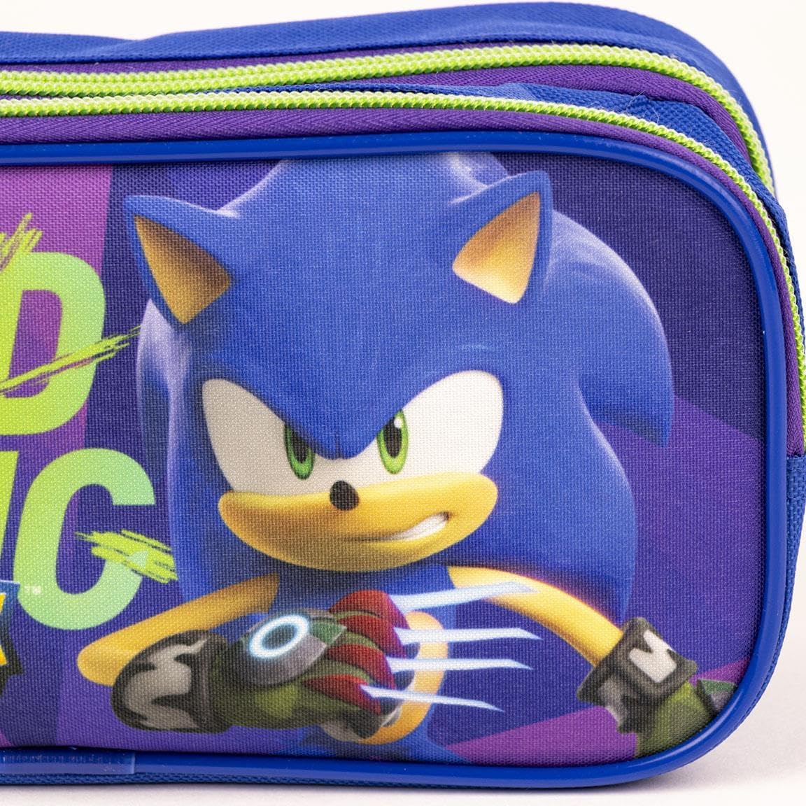 CERDÁ LIFE'S LITTLE MOMENTS Unisex Kid's Sonic Prime Double Compartment Pencil Case, Multicolor, Standard