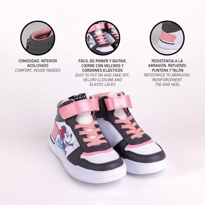 Kids Casual Boots Minnie Mouse Pink (Size: 29)