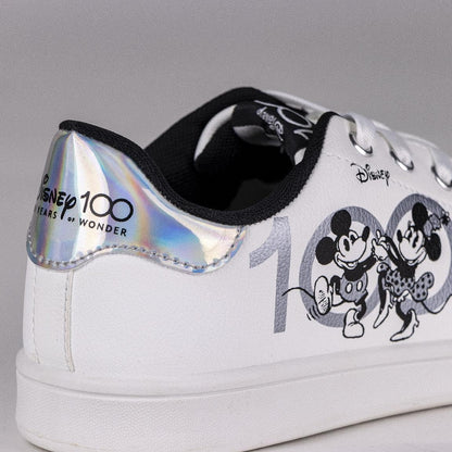 Disney Unisex Kid's Mickey Und Minnie Mouse Sneakers 1 UK White