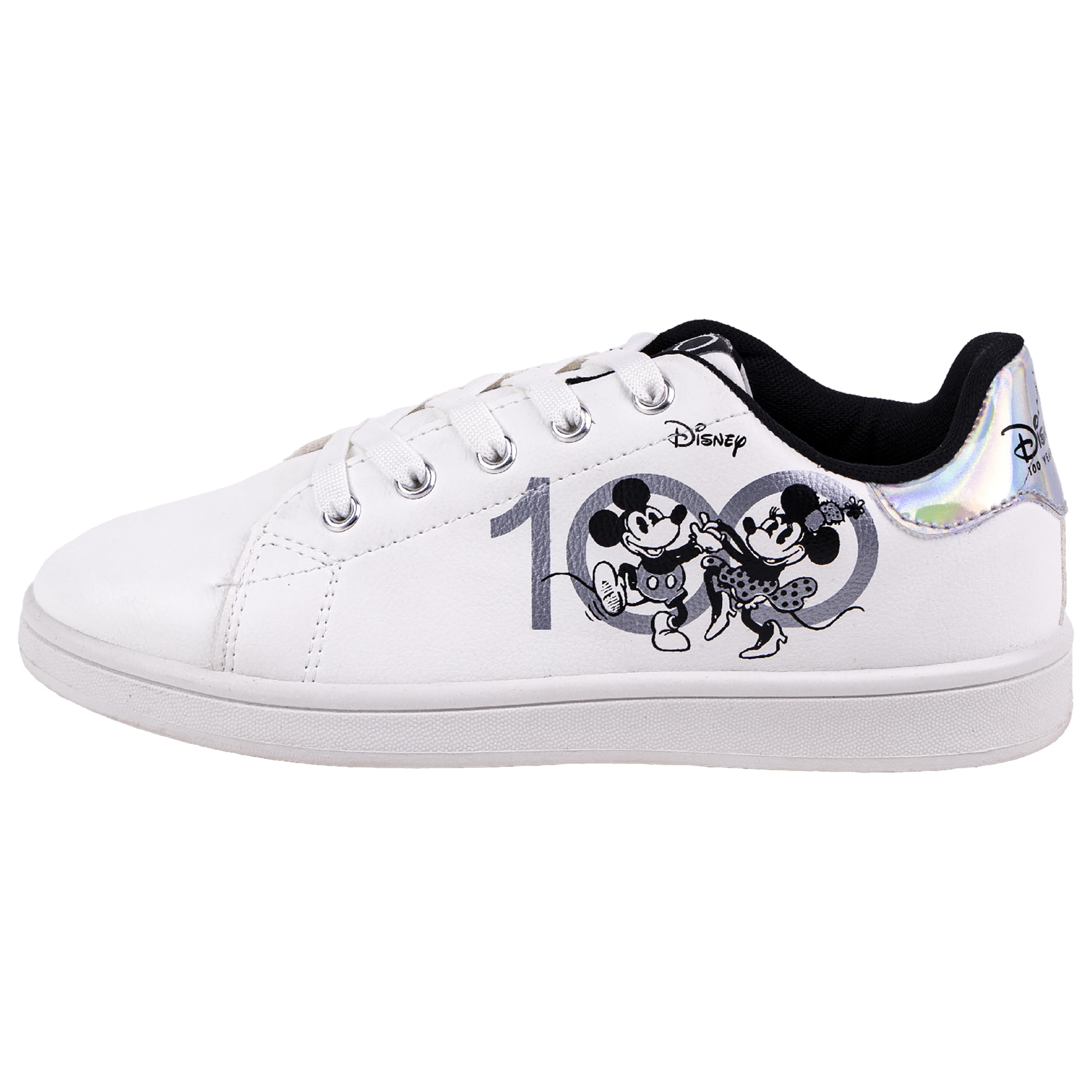 Disney Unisex Kid's Mickey Und Minnie Mouse Sneakers 1 UK White