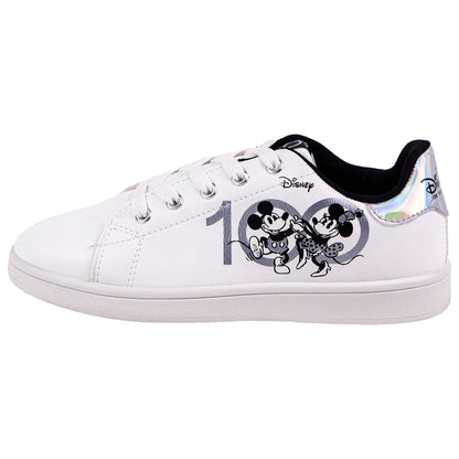Disney Unisex Kid's Mickey Und Minnie Mouse Sneakers 1 UK White