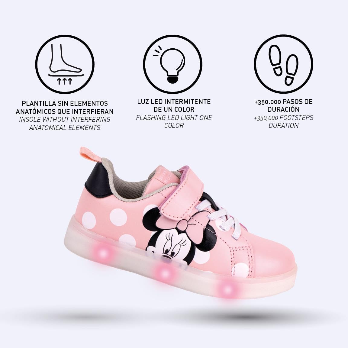 Disney: Minnie Pink (Scarpa Sportiva Con Luci Tg. 30)