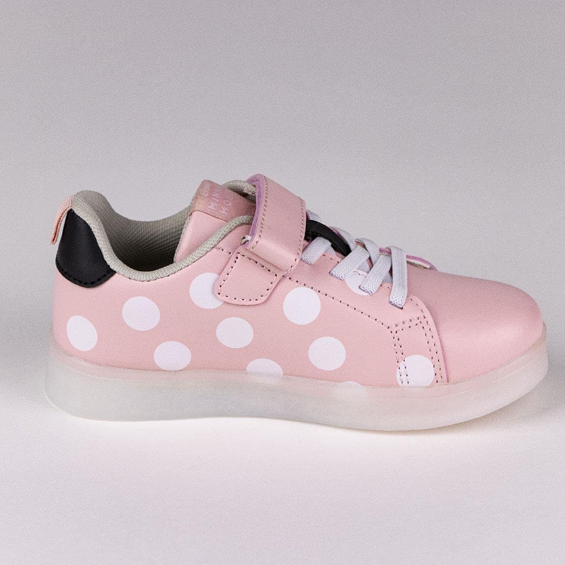 Led Trainers Minnie Mouse Velcro Pink (Size: 31)