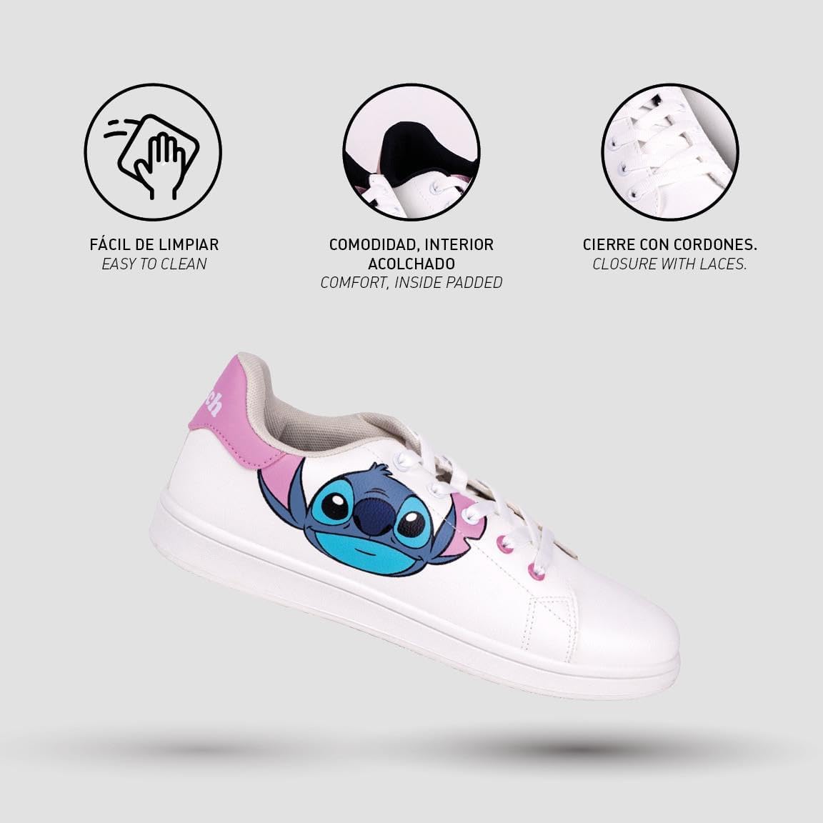 Disney Unisex Kid's Stitch Sneakers