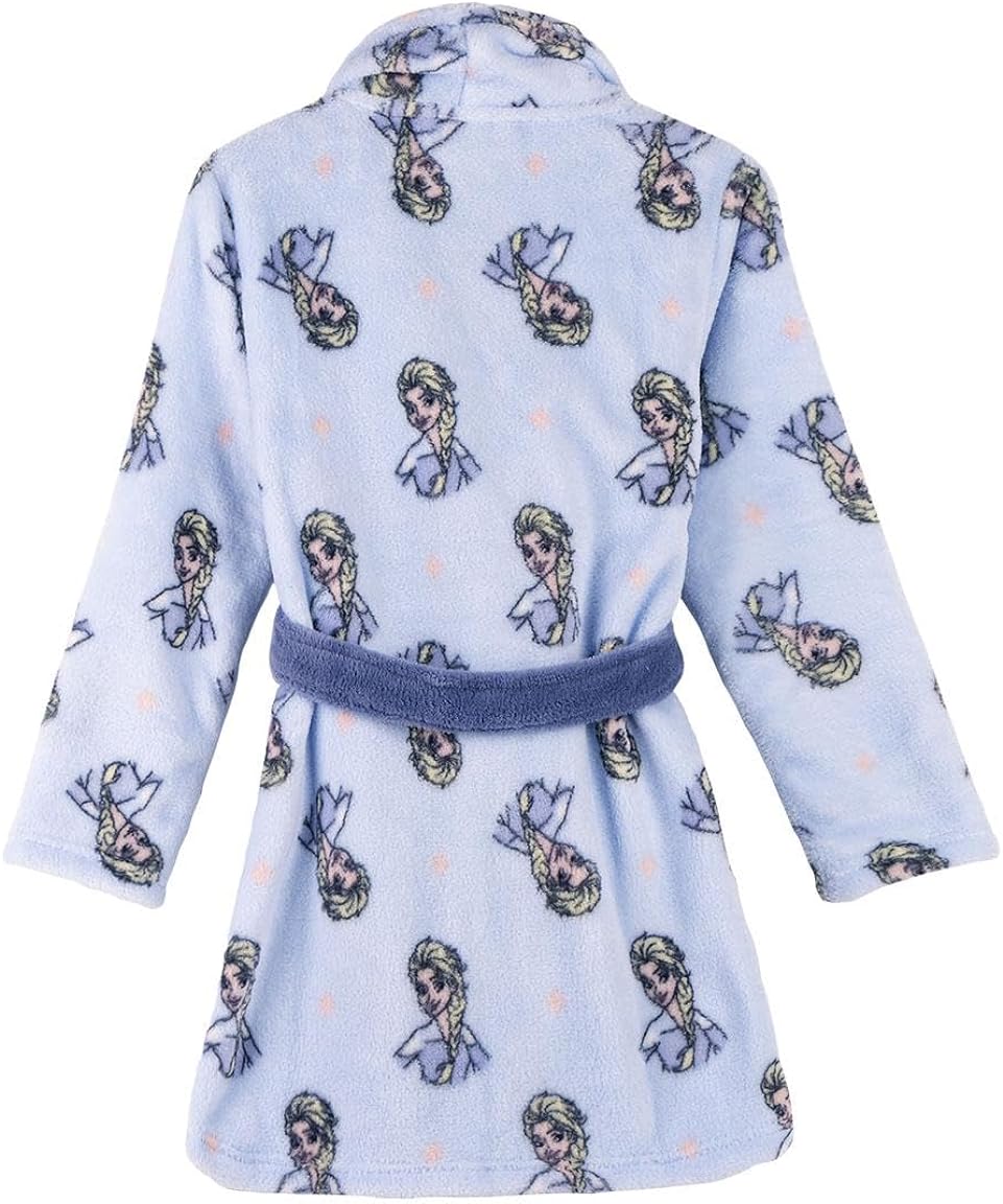 Children`S Dressing Gown Frozen Light Blue (Size: 6 Years)