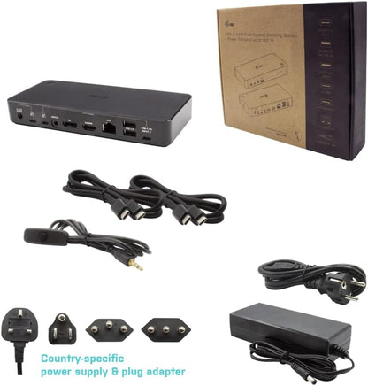 I-TEC DOCKING STATIONS USB-C/THUNDERBOLT KVM STATION DUAL DISPLAY POWER DELIV