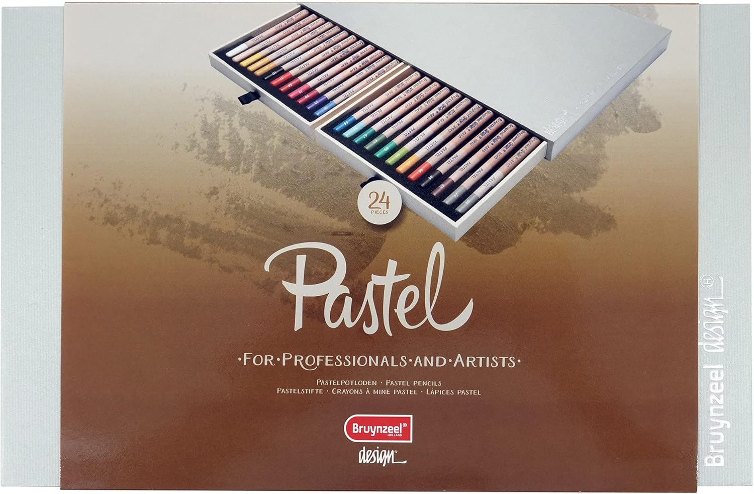 Bruynzeel Design Pastel Pencils 24-Piece Set in Box