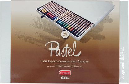 Bruynzeel Design Pastel Pencils 24-Piece Set in Box