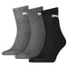 Puma Short Crew Socks (3 Pairs) 2.5-5 Grey 2.5-5 Grey