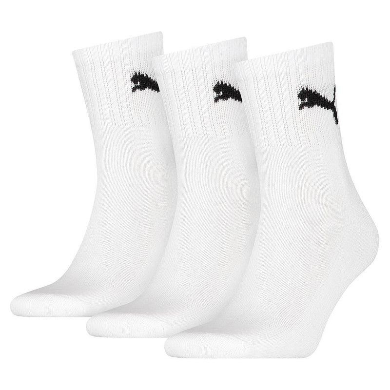 Puma Short Crew Socks (3 Pairs) 9-11 White 9-11 White