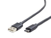 Gembird CCP USB2 Amcm 1 m USB 2.0 to Type C Cable AM/CM, 1 M, Black