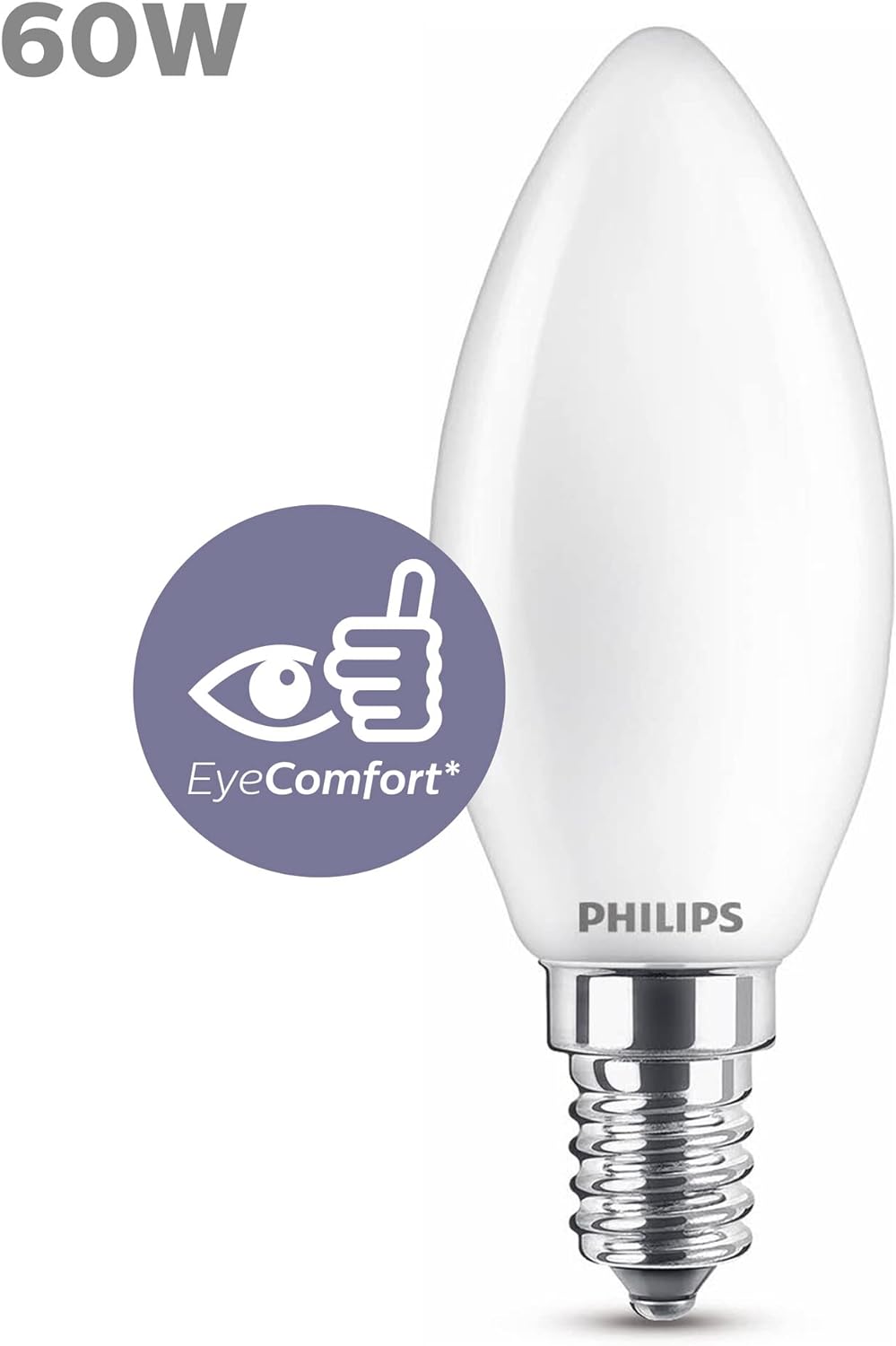 Philips 8718699762698 LED bulb 6.5 W E14 8718699762698, 6.5 W, 60 W, E14, 806 lm, 15000 h, Warm white