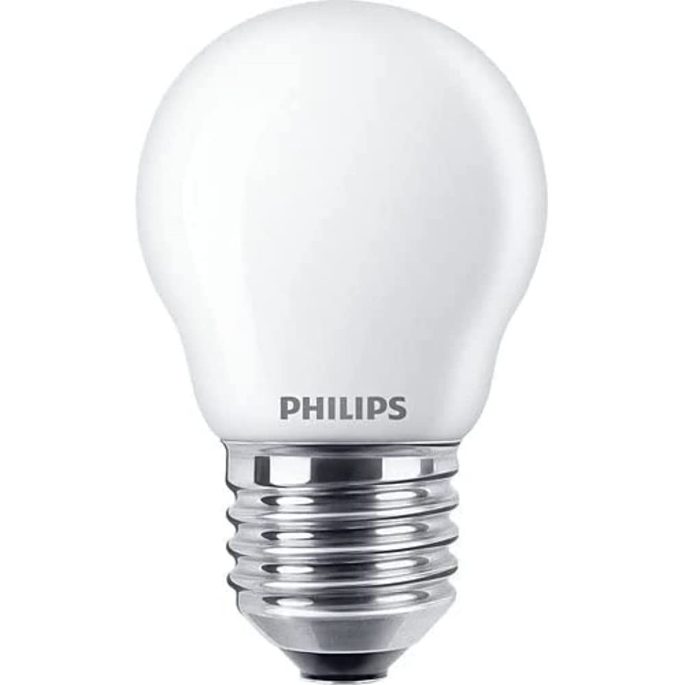Philips LED Premium Classic P45 Frosted Light Bulb  40W, Cool White 4000K, Non Dimmable.