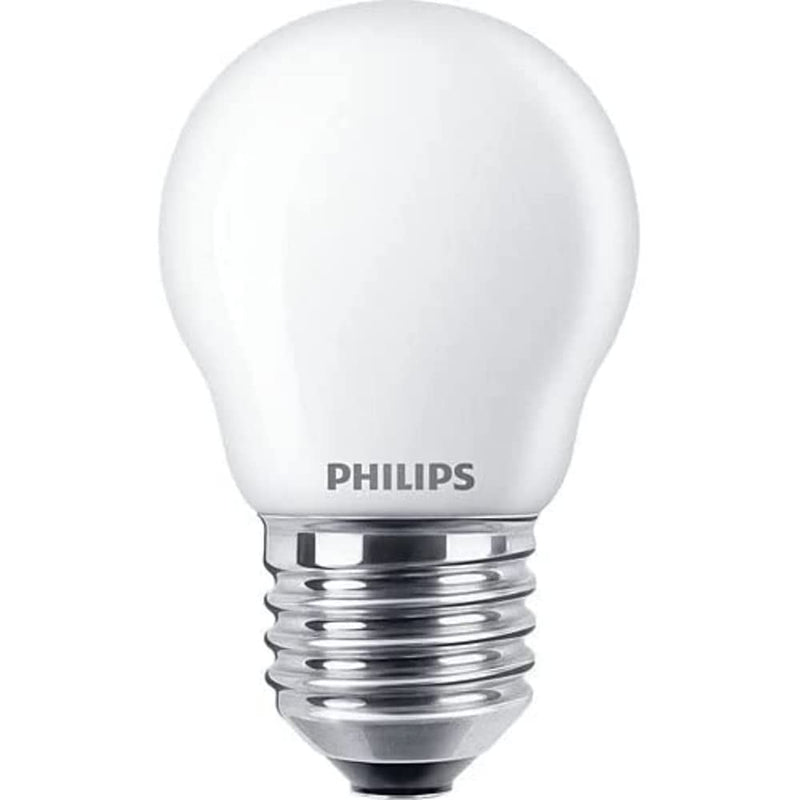 Philips LED Premium Classic P45 Frosted Light Bulb  40W, Cool White 4000K, Non Dimmable.