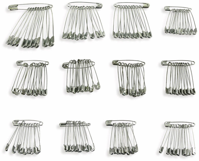 ELEGANCE 90277 Metal Pins, Pack of 120, Silver, 4.1 x 0.6 cm