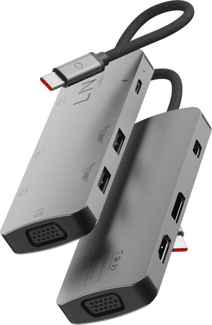 LINQ 7IN1 USB-C HDMI ADAPTER TRIPLE DISPLAY MST