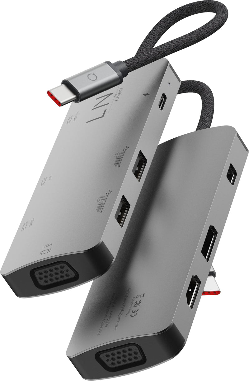 LINQ 7IN1 USB-C HDMI ADAPTER TRIPLE DISPLAY MST